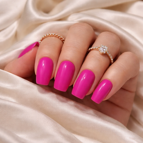 Home BERRY ROSE SQUARE PRESS ON NAILS- HANDMADE NAILS UAE