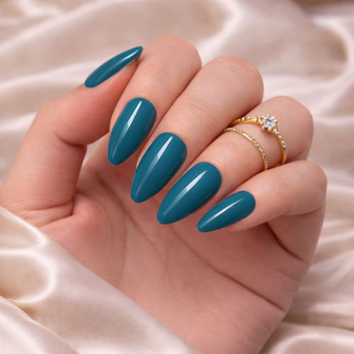 Home ROYAL BLUE- PLAIN- PRESS ON NAILS- SQUARE