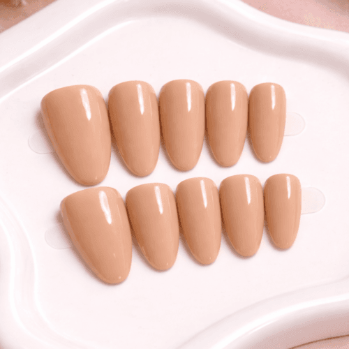 creamy latte nude almond