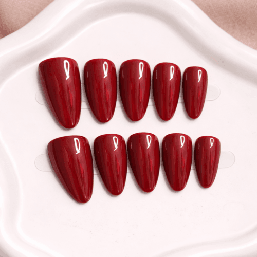 deep crimson red almond