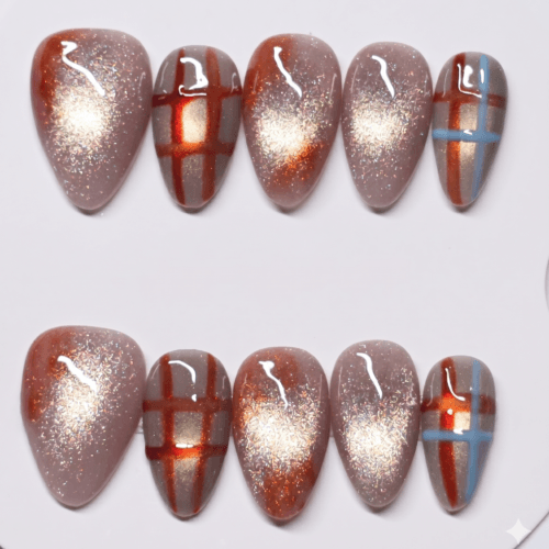 caramel plaid glow
